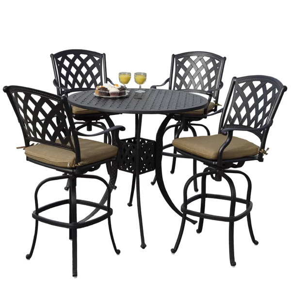 Metal Wildon Home® Patio Bar Dining Sets You'll Love Wayfair